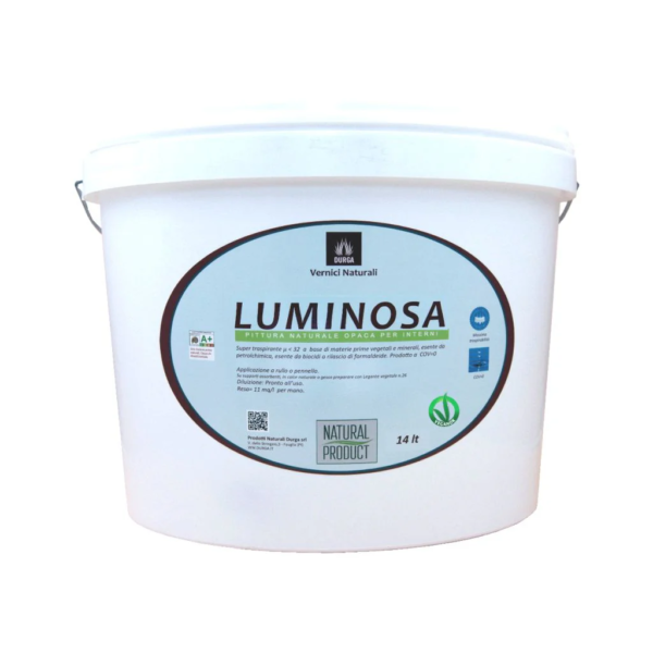 pintura blanca "LUMINOSA": muy transpirable + adherente